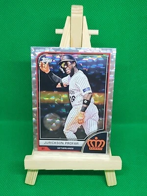 2023 Topps World Baseball Classic Jurickson Profar Cracked Ice #'d 02/99 - Image 1 of 2