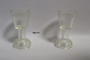 Lego 2343 x4 Goblet Tr Clear Verre City Disney Friends Creator train MOC A17 - Imagen 1 de 1