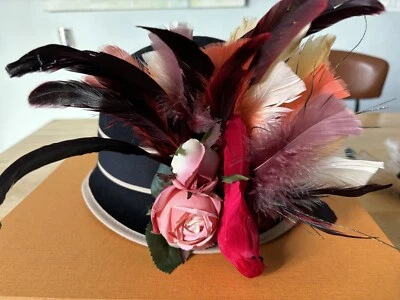 Handmade Feather Floral Hair/Hat Accessories Pin/Brooch  - Image 1 of 4