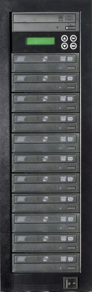 MediaStor #a35 LS 1-11 1 to 11 Target DVD Duplicator LightScribe Disc Publishing - Image 1 of 1