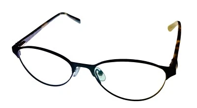 Marco de gafas de metal Jones New York Tear Drop para hombre, J137 negro 49 mm Foto 1 de 4