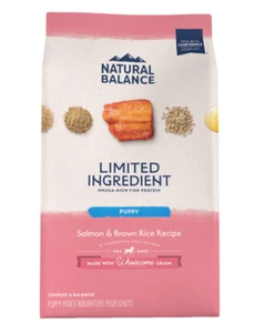 Natural Balance Limited Ingredient Salmon & Rice Puppy Recipe Dry Dog Food 24-lb - Picture 1 of 10