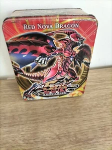 Red Nova Dragon Yu-GI -OH ! Trading Card Game . 2009 Empty Tin. Good Condition - Picture 1 of 3