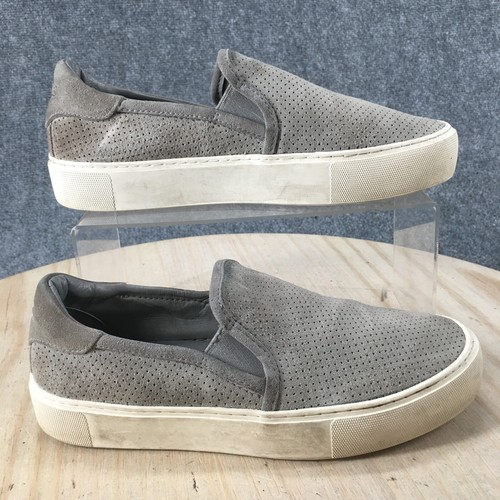 UGG scarpe donna 7 Abies casual mocassino forato 1108631 grigio pelle scamosciata