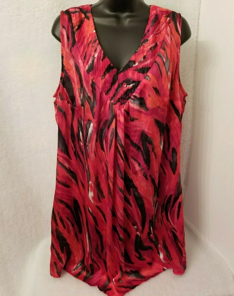 Lane Bryant Womens Sundress Dress Size 18 18W Multicolor Long Shirt - Image 1 of 4