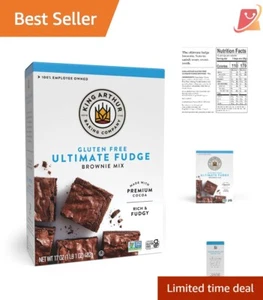 Gluten Free Fudge Brownie Mix 17oz Pack of 6 Easy Dessert Non-GMO Kosher - Picture 1 of 11