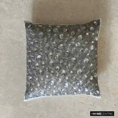 Couch Cushion Case White 16"x16", Home Decor Silk - Diamonds Everywhere - Image 1 of 4