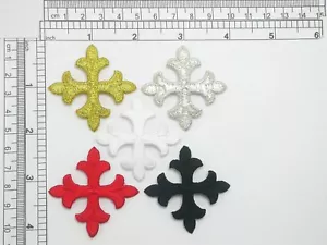 Aufbügeln Patch Applikation - lateinisches gleiches Kreuz 1 7/8" (47,6 mm) *Farben* - Bild 1 von 6