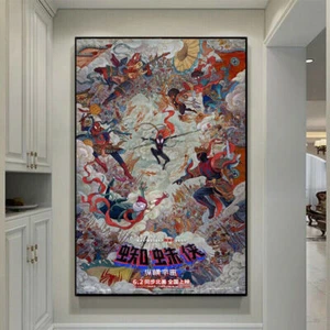 Spider-Man Across the Spider-Verse 2023 Movie Poster Art Canvas HD Print Decor Ⅱ - Imagen 1 de 5