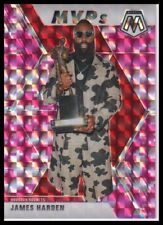 2019-20 Panini Mosaic #296 James Harden Camo Pink Houston Rockets