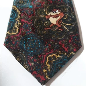 Looney Tunes Krawatte Tazmanischer Teufel Taz Tie Neuheit  - Bild 1 von 8