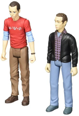 The Big Bang Theory Sheldon & Stuart (Con Exclusive) 3 3/4" Action Figures Cover