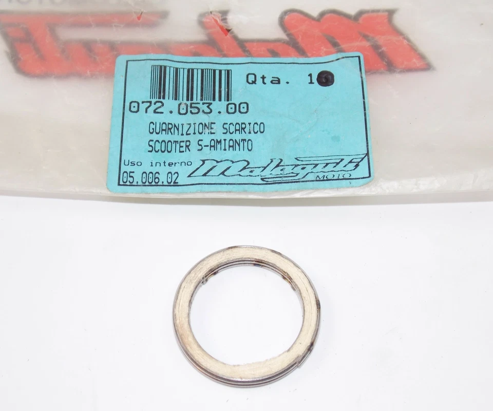 OEM MALAGUTI F10 F12 F15  CIAK CENTRO EXHAUST MUFFLER PIPE GASKET 072.053.00 - Image 1 of 1