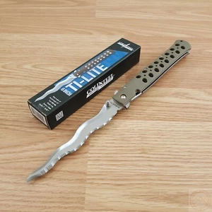 Cold Steel Ti-Lite Liner Folding Knife 6" AUS-10A Steel Blade Green Zy-Ex Handle - Picture 1 of 12