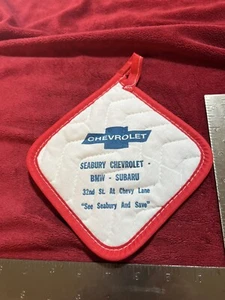 De colección Nuevo de Lote Antiguo Publicidad Hot Pad, Seabury Chevrolet BMW Subaru en Yuma, AZ. - Imagen 1 de 4