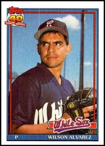1991 Topps #378 Wilson Alvarez TC ERR Baseball Chicago White Sox  - Picture 1 of 1