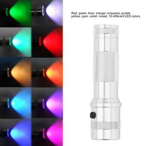 RGB-Farbwechsel-Taschenlampe 10 Farben In 1 LED-Taschenlampe IPX4 Wasserdicht❤ - Bild 1 von 11