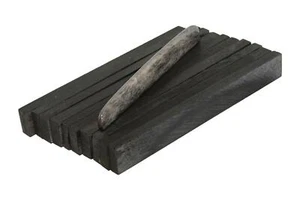 Dyed Bone Saddle Blanks Black/Grey - 3.5" x .43" x .14" - 10 pack - Picture 1 of 4