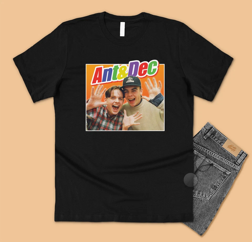 Ant & Dec Homage T-shirt Tee Funny UK TV Legend Icon Gift 90's And PJ Duncan
