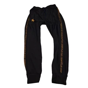Rockstar Energy Jogger Sweatpants Mens Medium x 29" Black Drawstring "Hustle On" - Picture 1 of 16