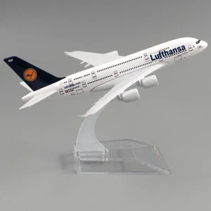 14cm Flugzeug Airbus A380 Lufthansa Legierung Flugzeug Modell Spielzeug Weihnachten Geschenk Dekoration - Bild 1 von 8
