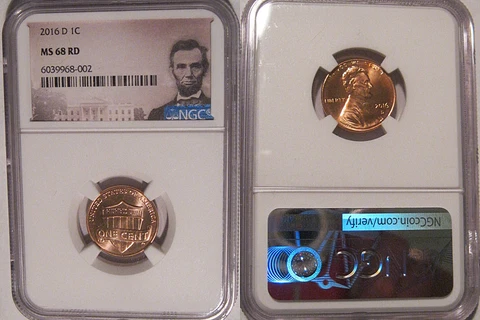 2016 D Lincoln SHIELD Cent 1c NGC MS 68 RD Lincoln Label Cover