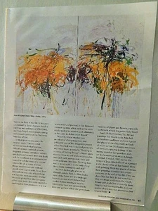 JOAN MITCHELL ART PIECE ORIG VTG 2022 ADVERTISEMENT - Picture 1 of 1