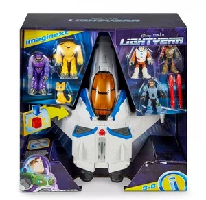 Imaginext Disney Pixar Lightyear Fisher-Price nave espacial y figuras luces sonidos - Imagen 1 de 2