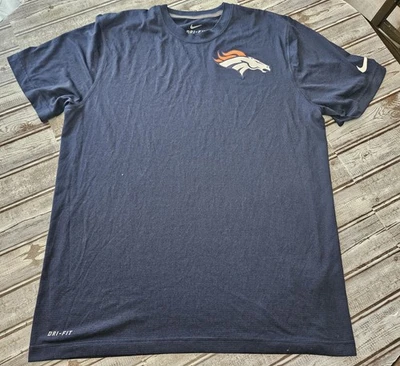 Denver Broncos NFL Hombre’s L Nike Azul Camiseta Dri-Fit Manga Corta Foto 1 de 4