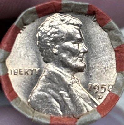 LINCOLN WHEAT CENT ROll 1909-1958 With 1958 D AU/ BU Wheat Ender. (W-201) - Image 1 of 4
