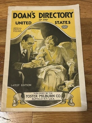 Antique 1932 Doan’s Directory Of The United States ~ Census Figures, Info Illus. - Image 1 of 4