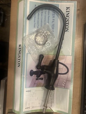 Grifo de filtración de agua cromado Kingston Latón KS3191AL Restauración Monomando Foto 1 de 3