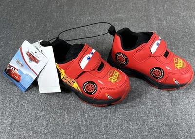 New Disney/Pixar Cars Lightning McQueen Little Boys Light-Up Red Shoes Toddler 6 - Image 1 of 4