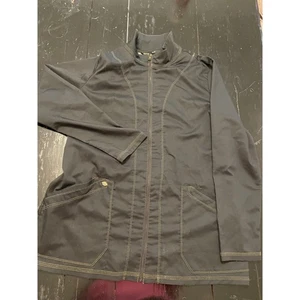 Dickies Work Jacket Black Full Zip Lined Size L G - Picture 1 of 3