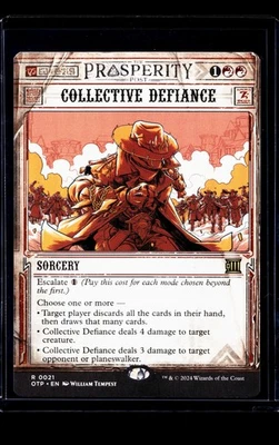 MTG Magic The Gathering OTP Breaking News Poster Showcase 21 Collective Defiance - Image 1 of 2