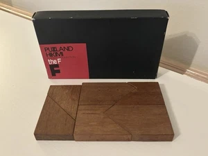 Vintage Puzzland Hikimi Collection Nob Wooden  Puzzle The F 6 Pieces Japan - Picture 1 of 9