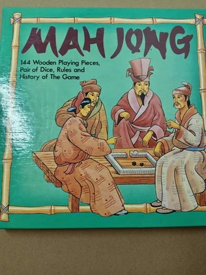 Mahjong 144-Piece Set with English Instructions Vintage - Image 1 of 4