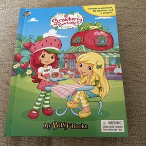 Strawberry Shortcake My Busy Book INCOMPLETE W/Storybook 11 figurines & Play Mat - Imagen 1 de 17