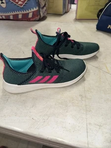 Adidas Zapatos Mujer 7 Cloudfoam Pure Tenis para Correr Azul Verde Arriba Baja - Imagen 1 de 14