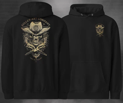 Sullen Art Collective 男式连帽衫黑色墨水吊带图案背面印花 S-3XL — 第 1/4 张图片