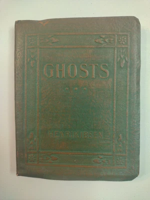 GHOSTS by Henrik Ibsen Little Leather Library Antique Vintage Mini Book Green Foto 1 de 4