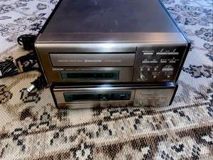 Vintage Denon AM/FM UTU-200 Cassette Tape Deck UDR-200 Powers On Stereo Tuner - Picture 1 of 14
