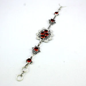 Bracelet Natural Red Quartz Gemstone Handmade Beaded Natural Gemstone Jewelry - Picture 1 of 2