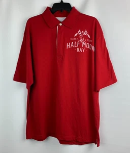 Northern Isles Polo Shirt Red Collared Buttons Short Sleeve Logo Size XL NEW - Picture 1 of 9