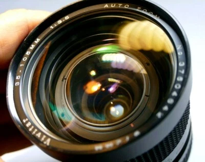 Vivitar 35-100mm f3.5 MC for Minolta manual focus lens (AS IS PARTS or REPAIR) - Image 1 of 4