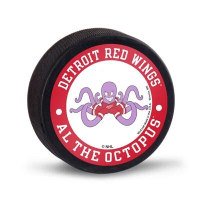 Al the Octopus, Detroit Red Wings Mascot Hockey Puck - Image 1 of 4