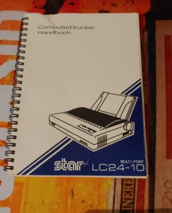 STAR LC24- 10 Colour Computerdrucker Handbuch (deutsch) (Commodore 64) - Imagen 1 de 2