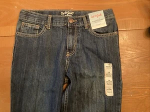 Cat And Jack Boys Size 10 Husky Relaxed Straight Jeans Adjustable Waist - Picture 1 of 2