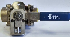 PBM SPHD5QG04 3/4" HL/GX/900 psig CWP 58129/001 Stainless Steel Ball Valve - Picture 1 of 6