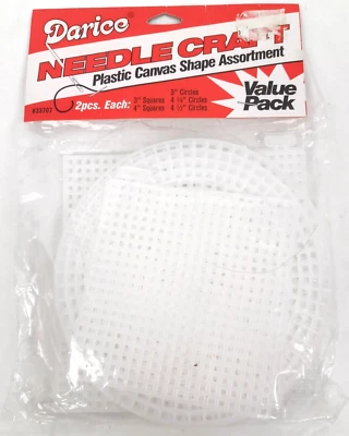 Darice Plastic Canvas #33707 Value Pack of 10 Shape Assortment Craft Supplies - Image 1 of 4